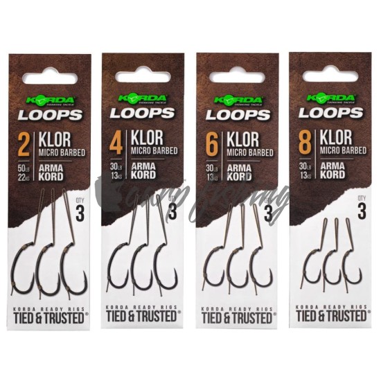 Вързани куки Korda Loop Rigs KLOR