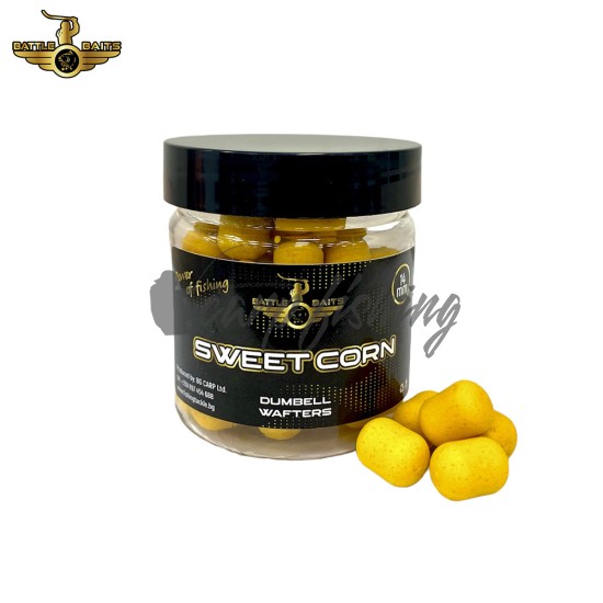 Дъмбели BATTLE BAITS Dumbell Wafters Sweet Corn 14mm