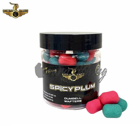 Дъмбели BATTLE BAITS Dumbell Wafters Spicy Plum 14mm