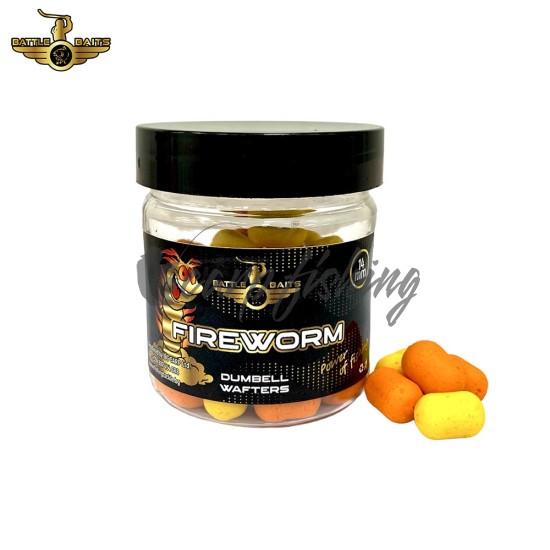 Дъмбели BATTLE BAITS Dumbell Wafters Fireworm 14mm