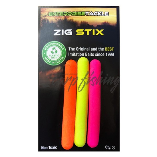 Плаващи примамки за Zig Rig ET Zig Sticks FLUORO YELLOW, PINK AND ORANGE
