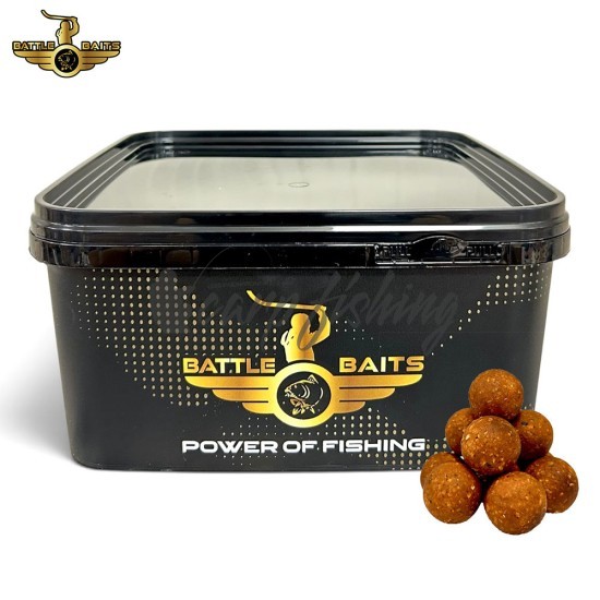Бавни протеинови топчета за захранване BATTLE BAITS Fish 3kg